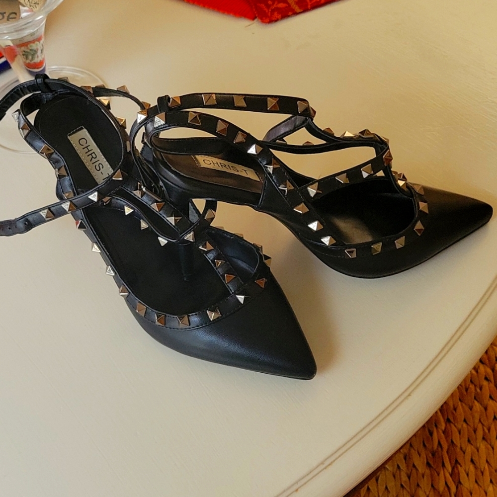 Rockstud high heels